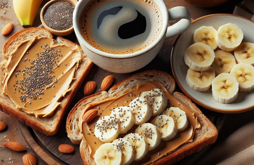 Énergie Matinale : Café Noir et Tartines Équilibrées