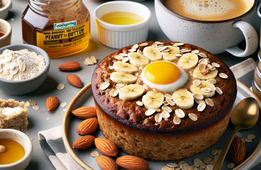 Bowl Cake Énergisant aux Saveurs d’Amlou et Beurre de Cacahuète