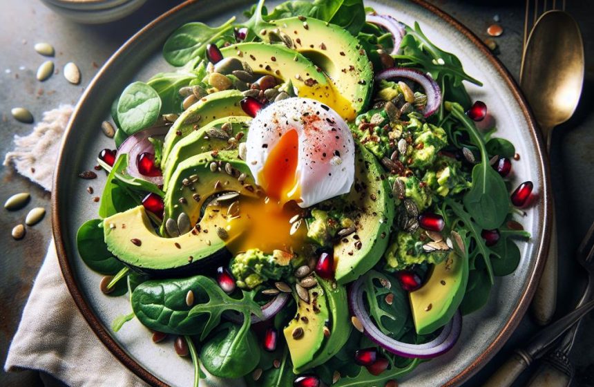 Salade Énergisante à l&rsquo;Avocat et Œuf Poché