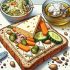 Pain de Seigle au Fromage de Soja et Légumes Lactofermentés