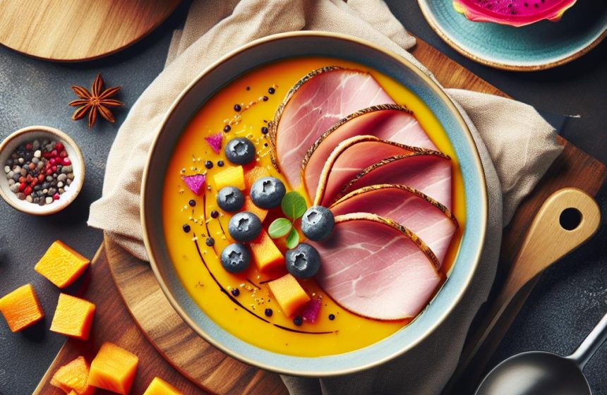 Soupe de Butternut et Dinde aux Fruits Exotiques