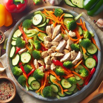 Délice de Poulet aux Légumes Sautés