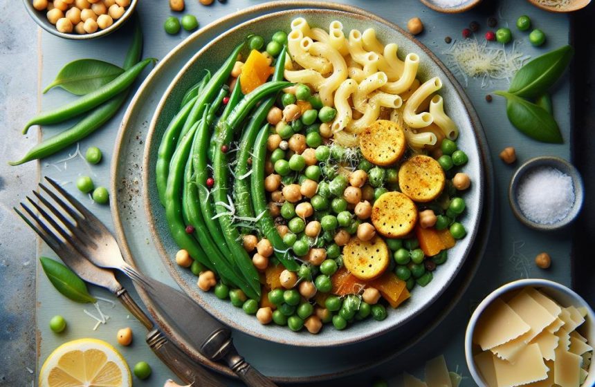 Délice Végétarien aux Haricots Verts et Macaroni