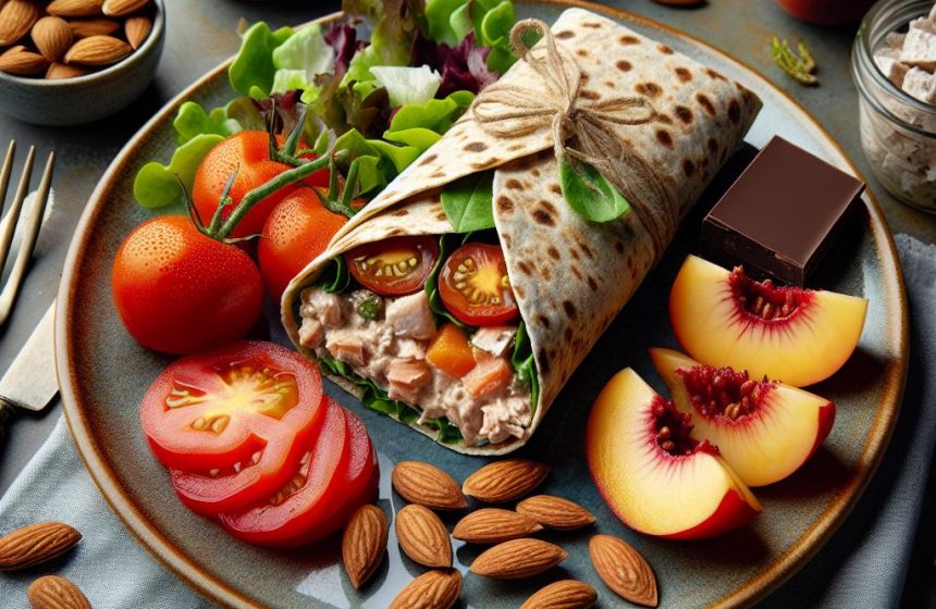 Wrap Gourmand à la Rillette de Poisson et Nectarine