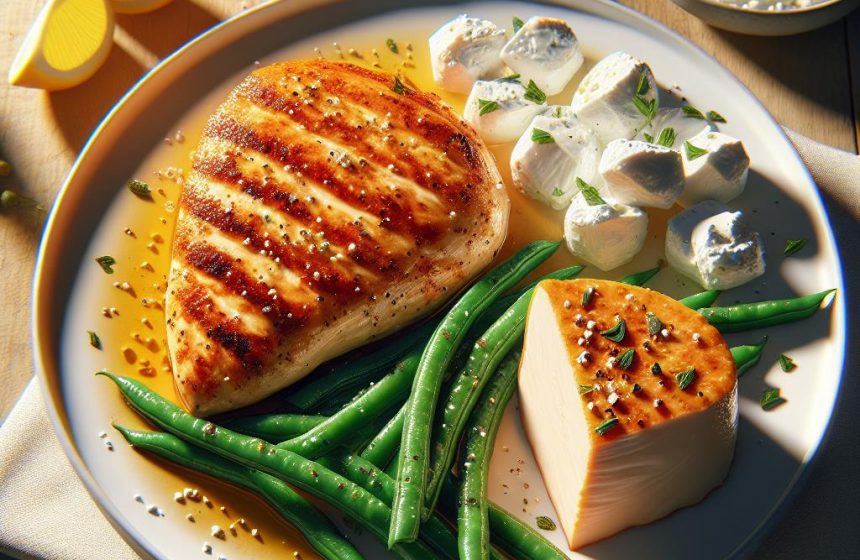 Délice de Poulet aux Haricots Verts et Fromage Blanc