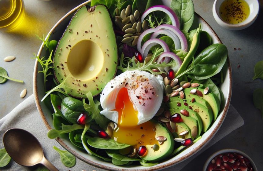 Salade Vitalité à l’Avocat et Œuf Poché