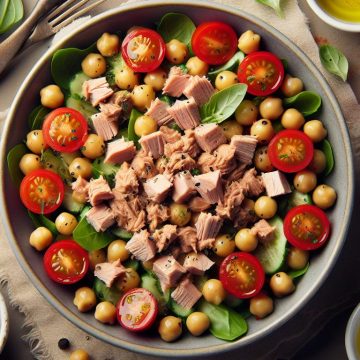 Salade Méditerranéenne de Pois Chiches et Thon