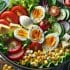 Salade Gourmande aux Œufs et Tomates