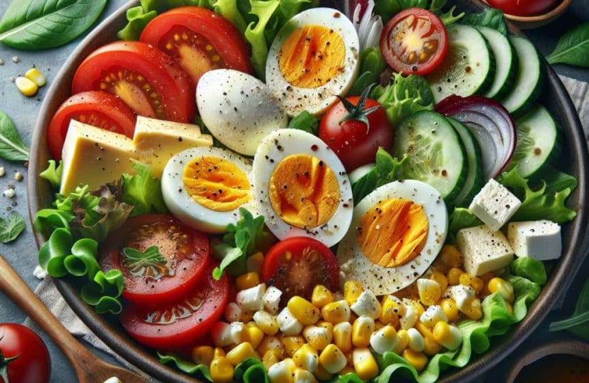 Salade Gourmande aux Œufs et Tomates