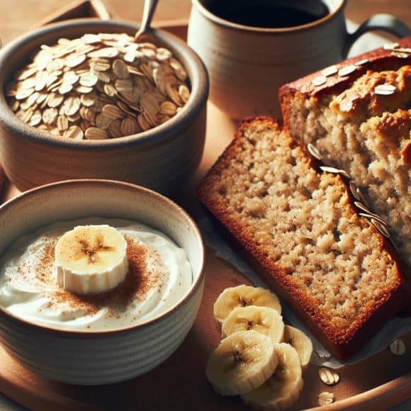 Banana Bread aux Flocons d’Avoine et Skyr