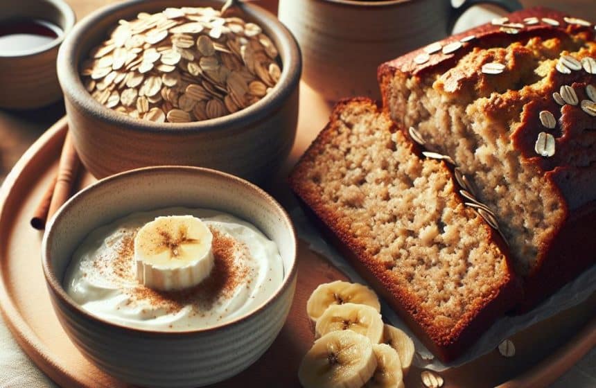 Banana Bread aux Flocons d’Avoine et Skyr