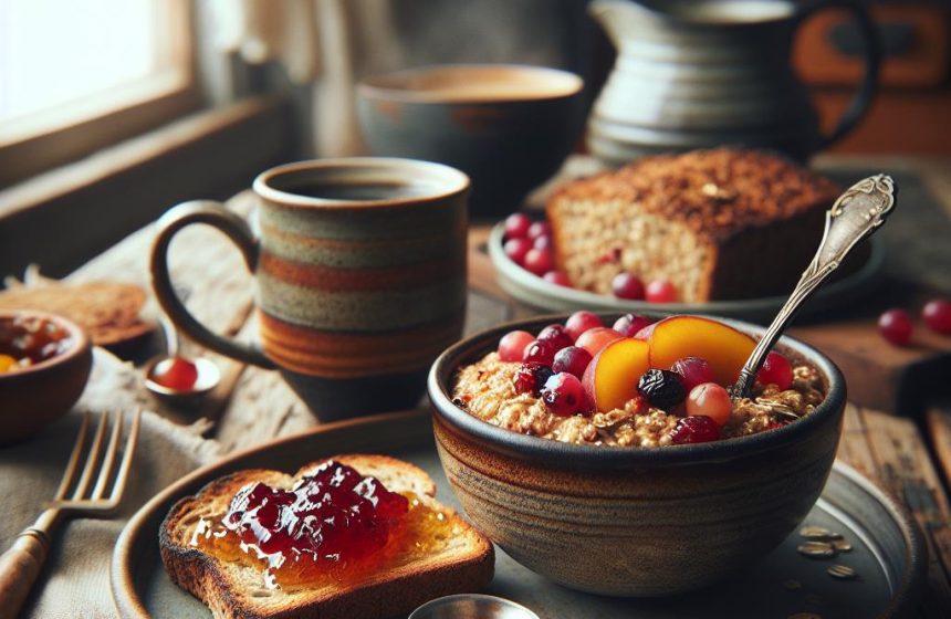 Baked Oats aux Cranberries et Pain aux Céréales Gourmand