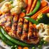 Escalope de Poulet Grillée aux Saveurs Mexicaines avec Légumes Vapeur