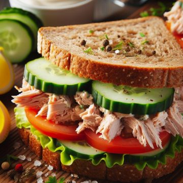 Sandwich Thon Crudités avec Mayonnaise Allégée