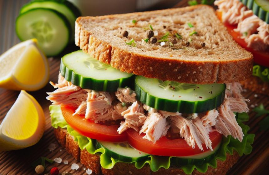 Sandwich Thon Crudités avec Mayonnaise Allégée