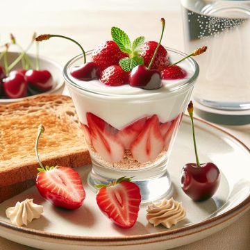 Délice Matinal aux Fruits et Tartines