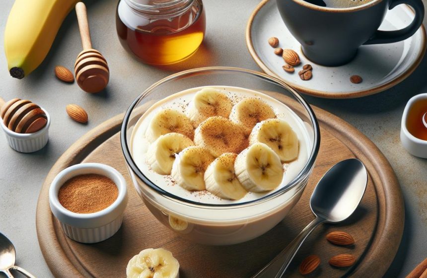 Pudding Protéiné à la Banane et Café Revigorant