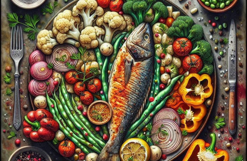 Délice de la Mer et du Jardin Rôti