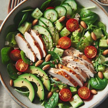 Salade de Dinde Protéinée et Croquante
