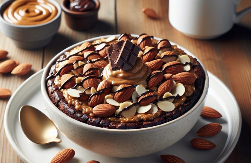 Bowl Cake Énergisant aux Amandes et Chocolat