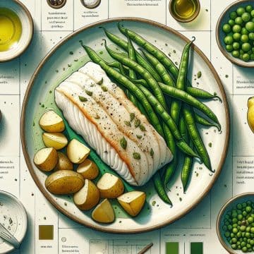 Délice de Cabillaud aux Haricots Verts et Pommes de Terre Vapeur