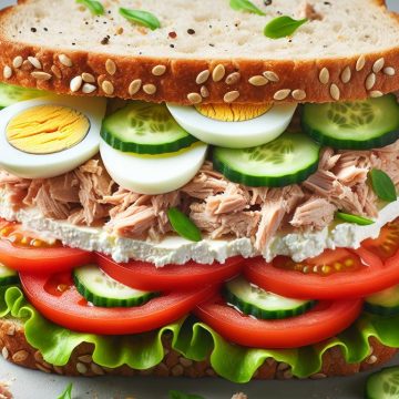 Sandwich Gourmand au Thon et Saint Môret Allégé