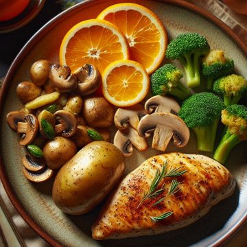 Pomme de Terre au Four Gourmande avec Poulet et Agrumes