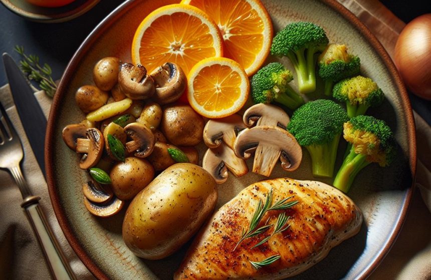Pomme de Terre au Four Gourmande avec Poulet et Agrumes