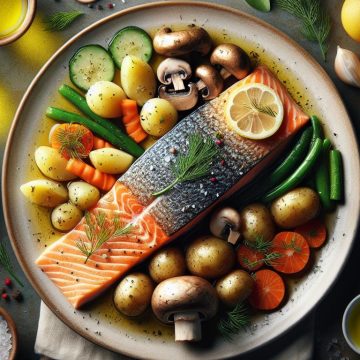 Saumon Vapeur et Légumes Gourmands