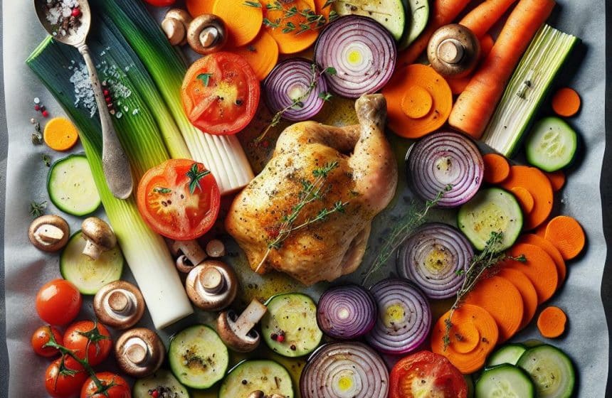 Délice de Poulet aux Légumes Colorés