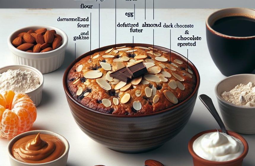 Bowl Cake Nutritif aux Amandes et Chocolat