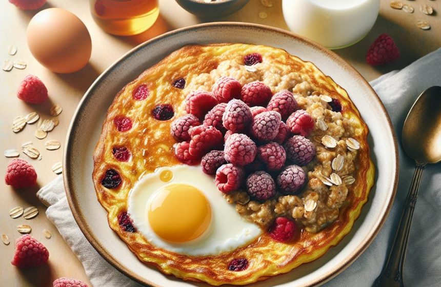 Omelette aux Framboises et Avoine