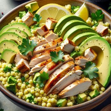 Salade Énergisante de Semoule, Poulet et Avocat