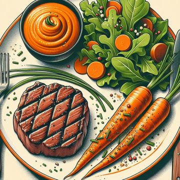 Délice de Steak Haché et Purée de Carottes au Cumin