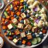 Tofu Rôti aux Légumes et Yaourt aux Myrtilles