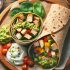 Wrap Poulet Guacamole et Légumes