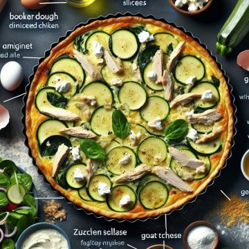 Quiche Gourmande au Poulet et Courgettes