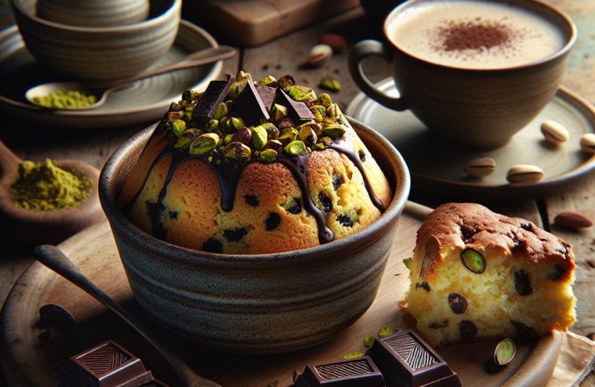 Bowl Cake Gourmand aux Saveurs de Pistache et Chocolat