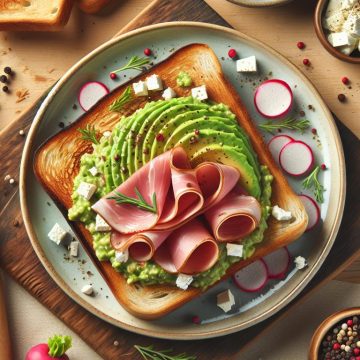 Délice de Jambon Cru et Guacamole sur Pain Grillé
