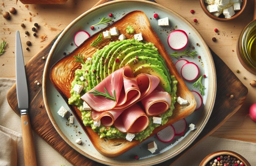 Délice de Jambon Cru et Guacamole sur Pain Grillé