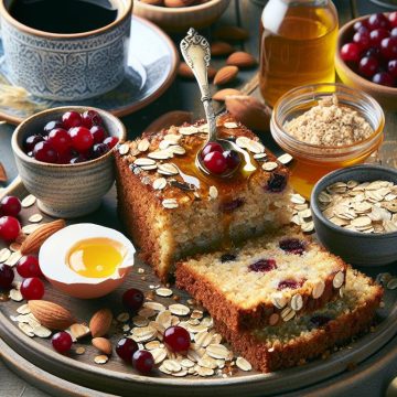 Gâteau Énergisant aux Flocons d’Avoine et Amlou