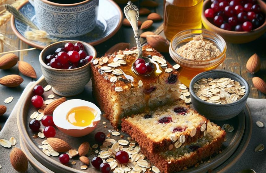 Gâteau Énergisant aux Flocons d&rsquo;Avoine et Amlou