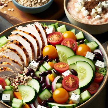 Salade de Dinde Gourmande et Skyr au Melon
