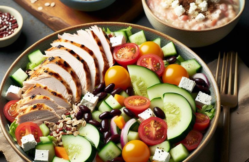 Salade de Dinde Gourmande et Skyr au Melon