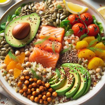 Salade de Céréales au Saumon et Avocat