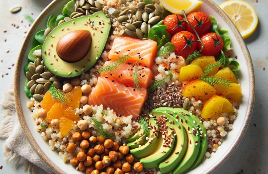 Salade de Céréales au Saumon et Avocat