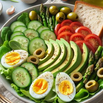 Salade Énergisante aux Œufs et Avocat