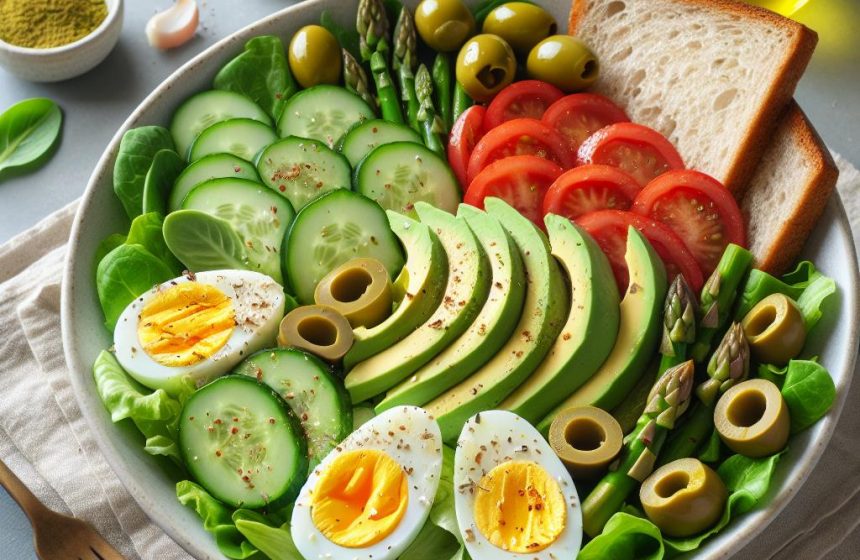 Salade Énergisante aux Œufs et Avocat