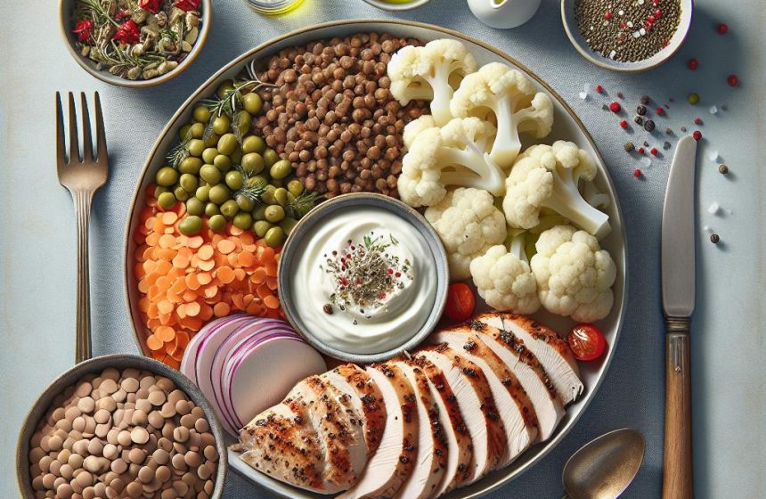 Délice de Dindonneau aux Lentilles et Chou-fleur