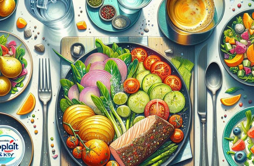 Délice Océanique aux Légumes Croquants